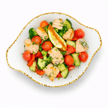 Филе форели с овощами, 300 г