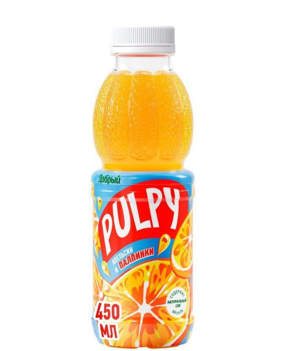 PULPY апельсин с мякотью 0,45 л.
