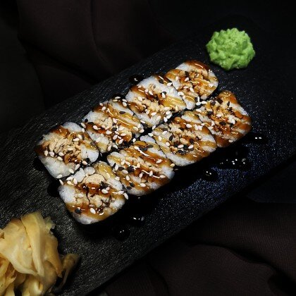 Ролл с омлетом классика