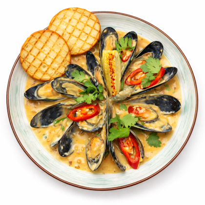 Мидии в соусе Том Ям, 300 г