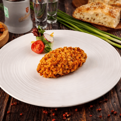 Котлета "По-гусарски" в сухариках