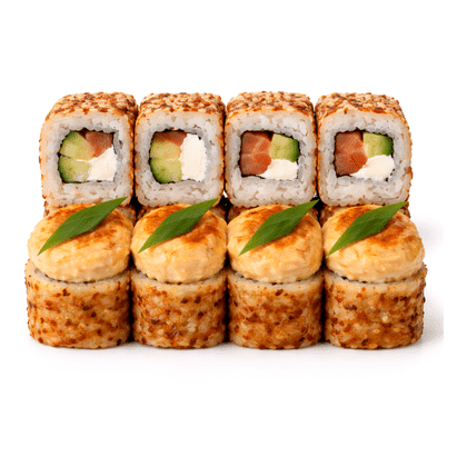 Запечённый Ролл Нежный с Лососем, 8 шт (240 г)