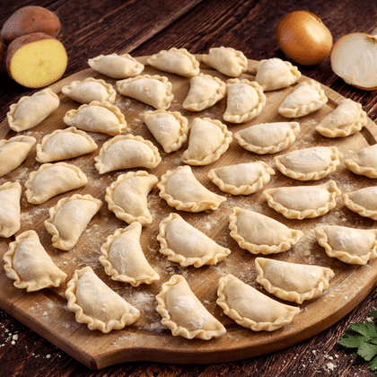 Вареники с картофелем  п/ф