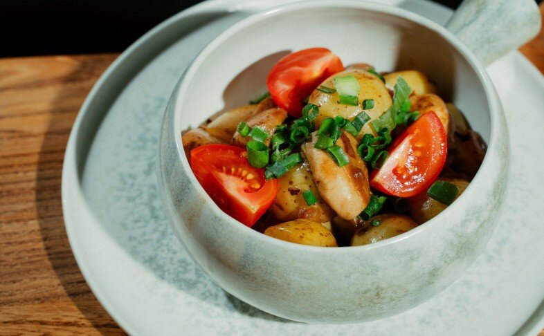 Жареха с грибами