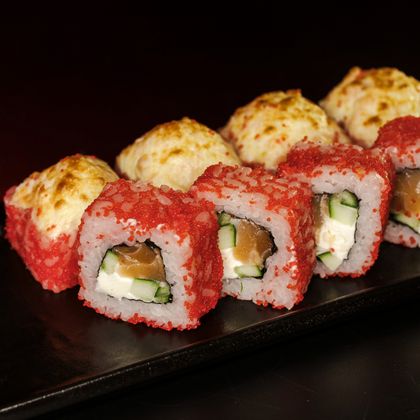 Запеченный с лососем