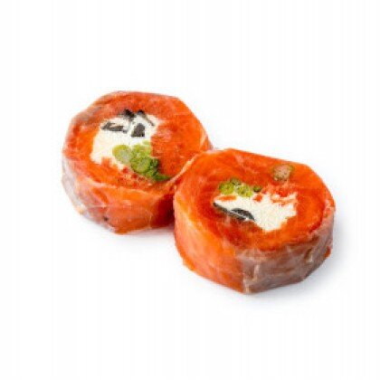 Рулет из форели со спаржей и творожным сыром, кг