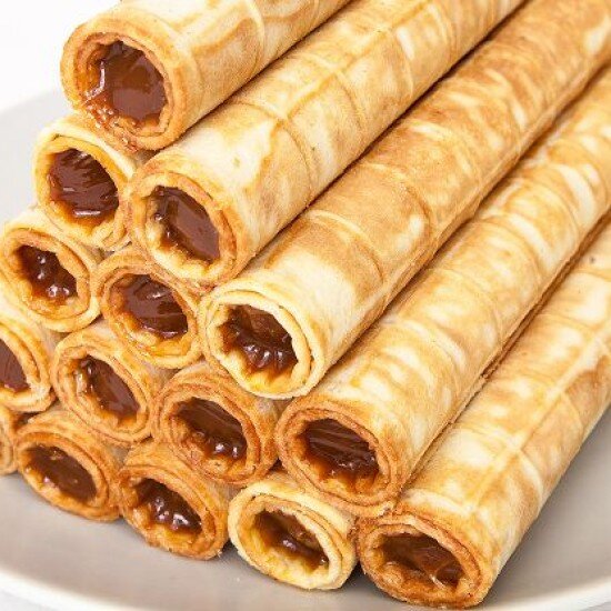 Трубочка с варёной сгущёнкой