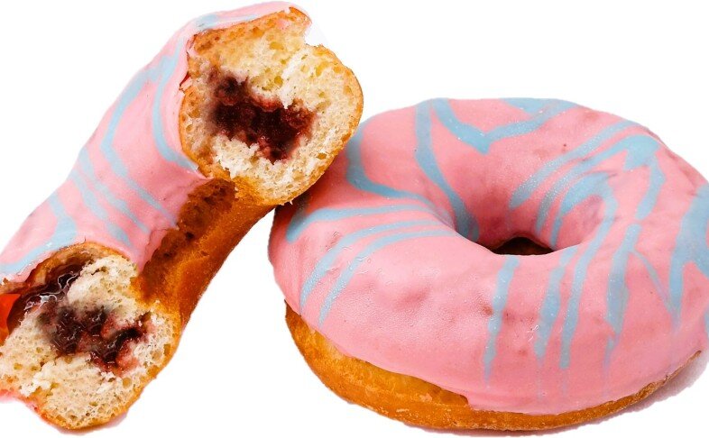 ПОНЧИКИ ГЛАЗИРОВАННЫЕ С НАЧИНКОЙ ЯГОДНЫЙ МИКС