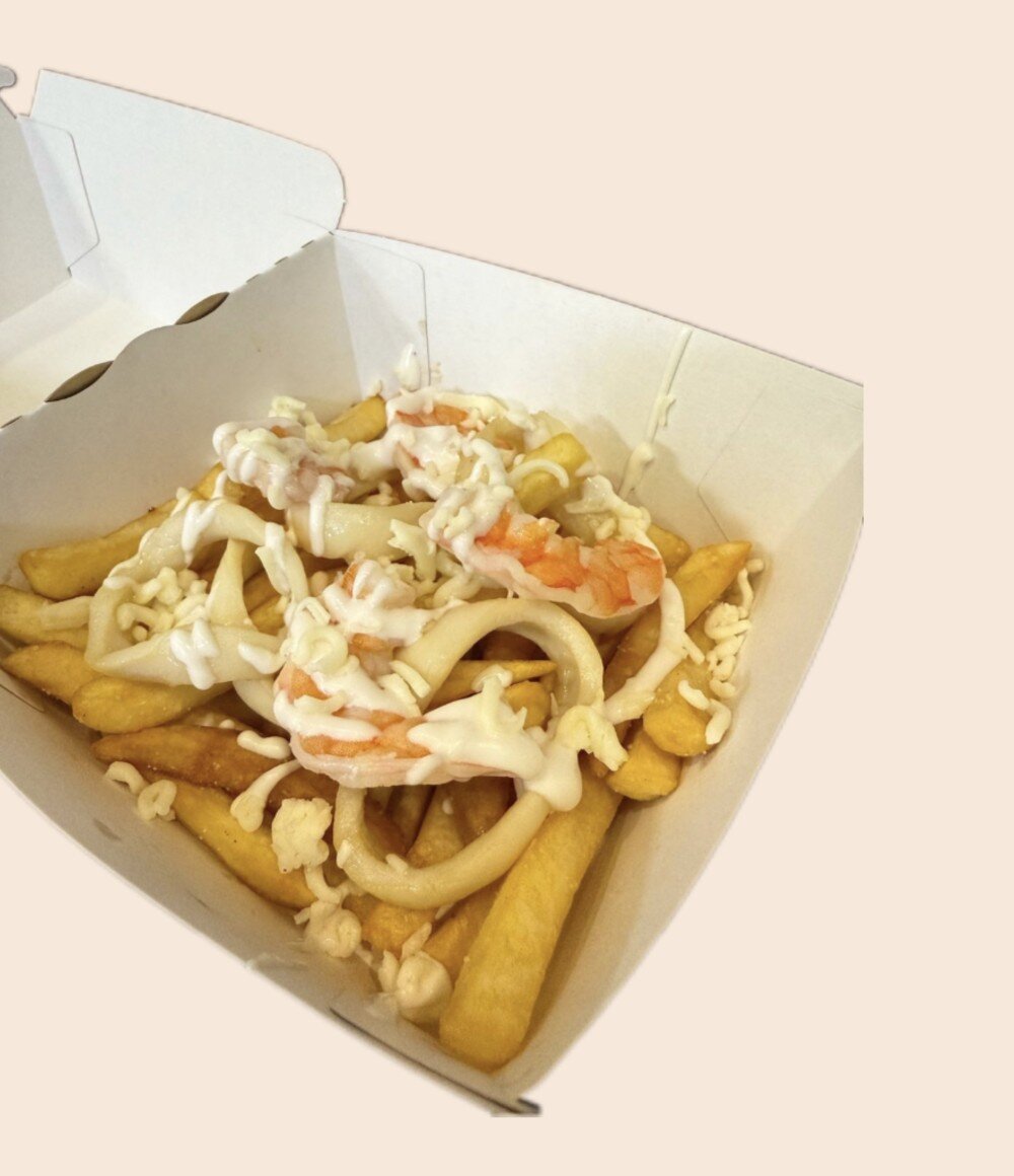 Роял фри с кольмаром и креветкой