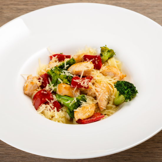 Паста с куриным филе