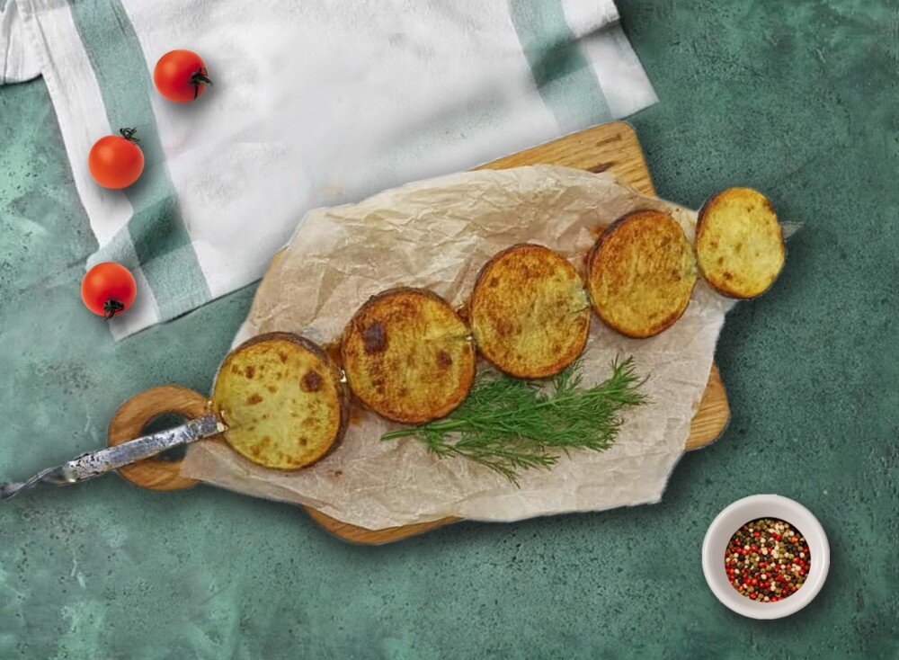 Картофель на мангале