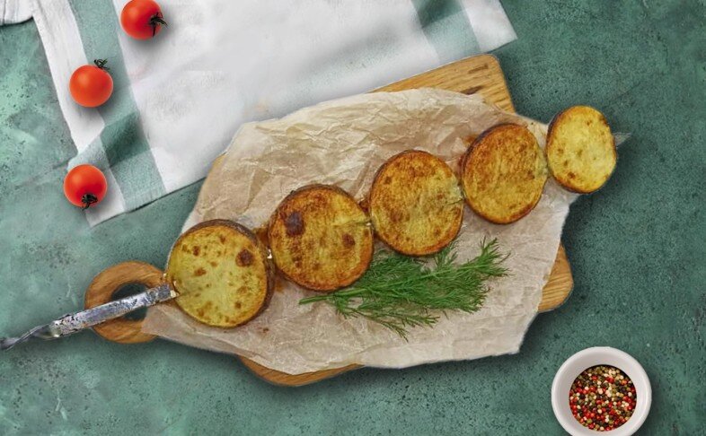 Картофель на мангале