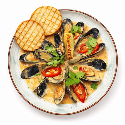 Мидии в соусе Том Ям, 300 г