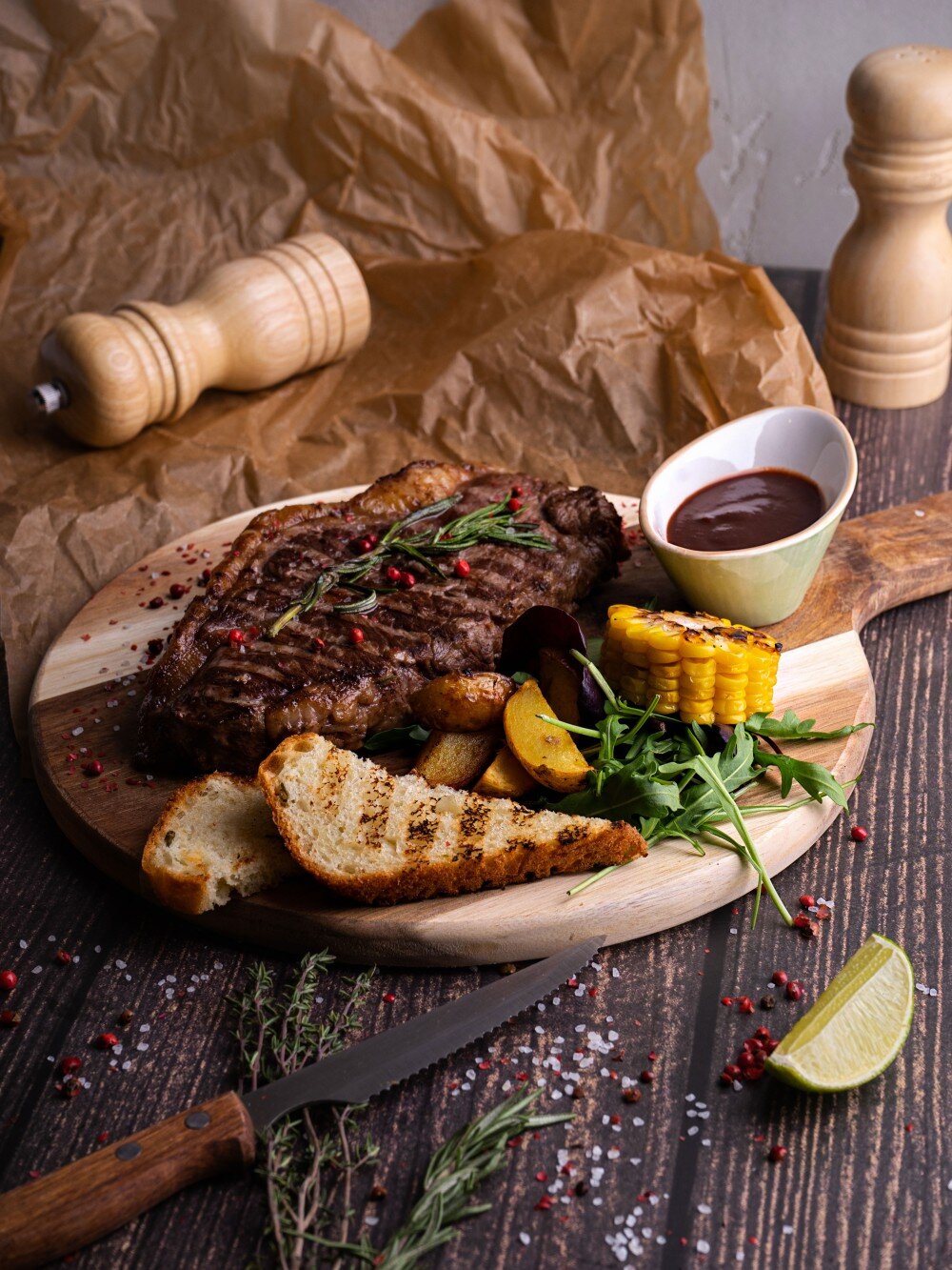 Стейк Стриплойн зернового откорма 300гр