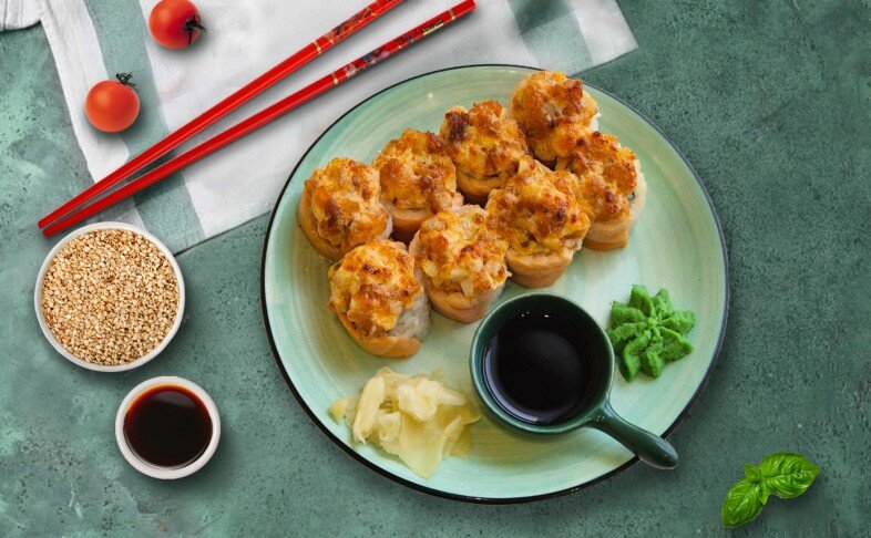 Запеченный Жареный Лосось