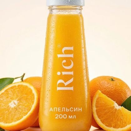 Сок Рич  апельсин 0,2 с/б
