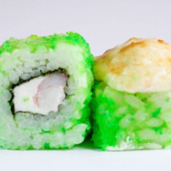 Запечённый с креветкой