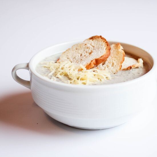 Сливочный суп-пюре с шампиньонами