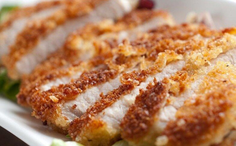 160 Отбивная из свинины с картофелем отварным