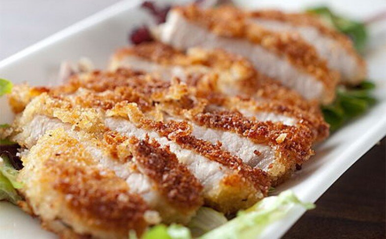 159 Отбивная из курицы с картофелем отварным