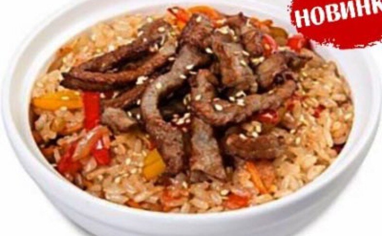 1433 Чахан с говядиной с соусом Чили
