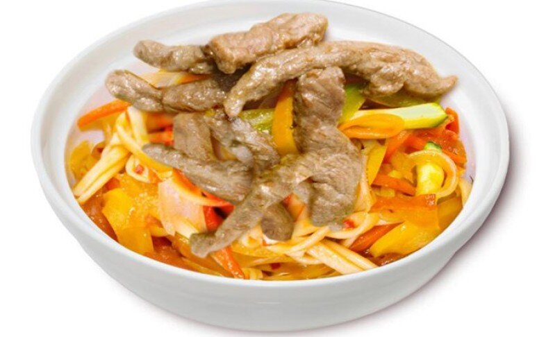 0882 Вок Удон с говядиной в соусе Терияки