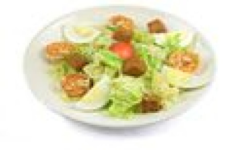 Салат «Цезарь с креветками»