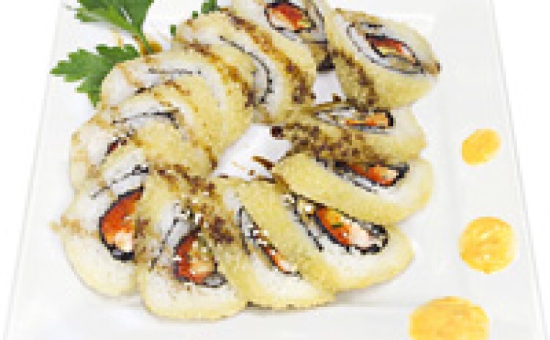 Горячий ролл «Тепуро рору уши эби»