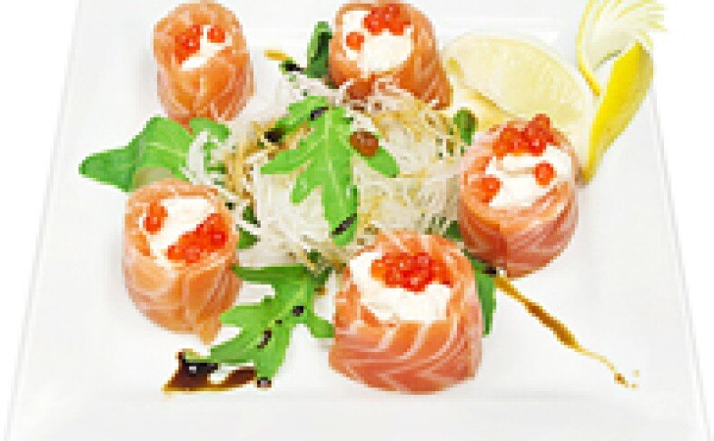 Салат «Сяке тидзу маки»