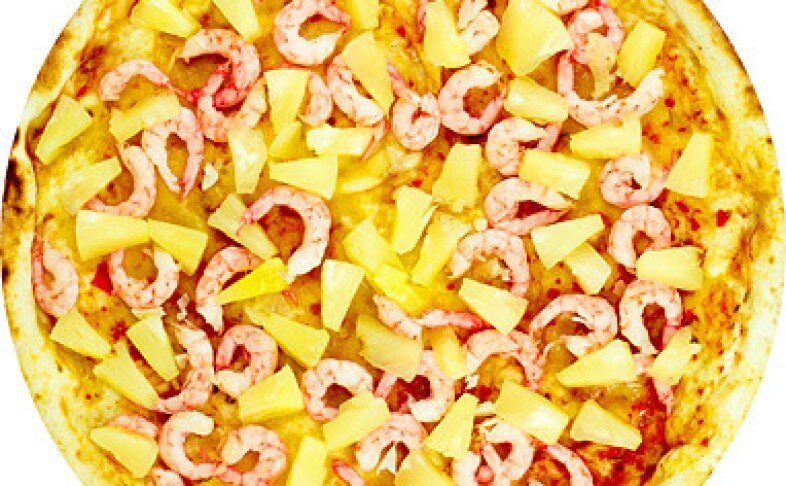 Пицца «Гавайская с креветками»