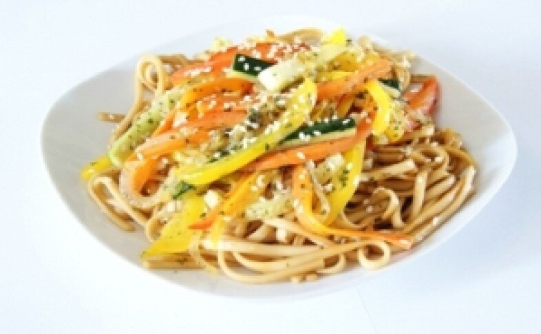 Лапша с овощами