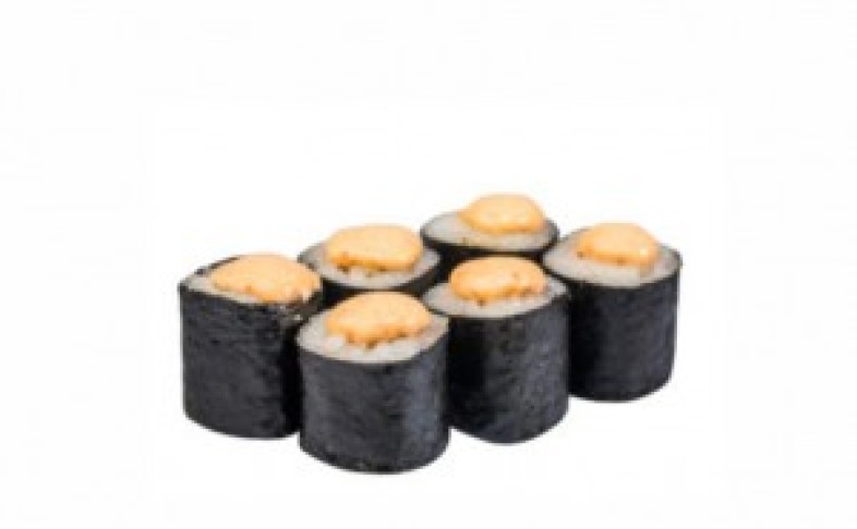 Спайси мак с копчёным лососем