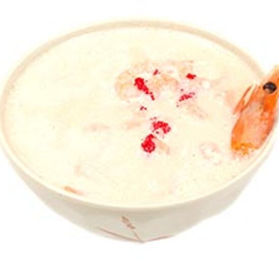 Крем-суп с креветками и кокосовыми сливками