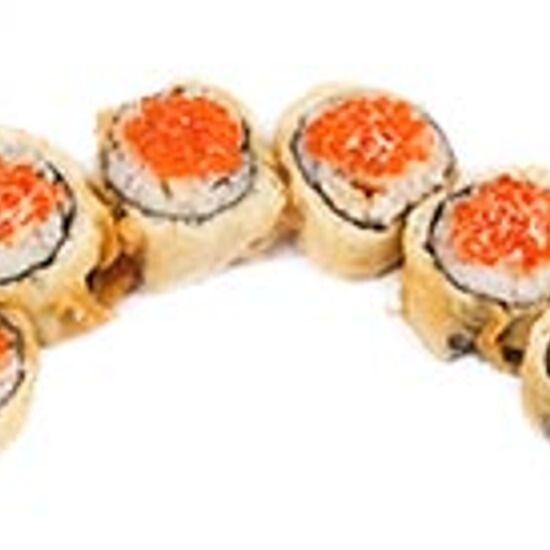 Темпура ролл «Сливочный запеченный лосось де люкс»