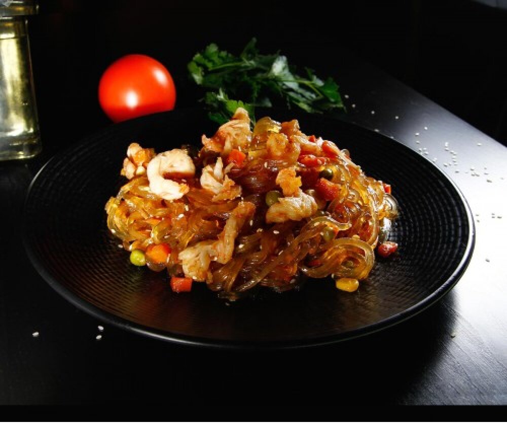 Лапша Хуросаме (рисовая) с креветкой