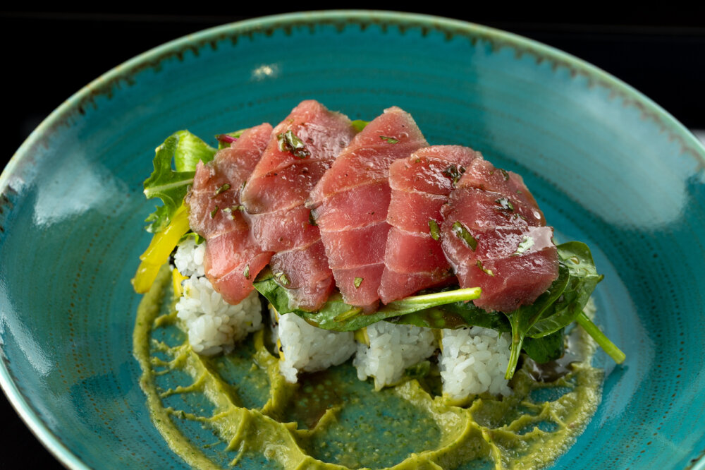 Сашими-ролл с лососем