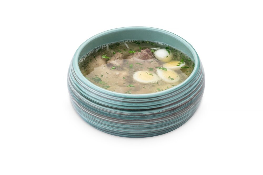 Суп куриный с потрошками