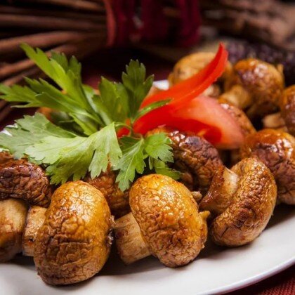 Грибной шашлык