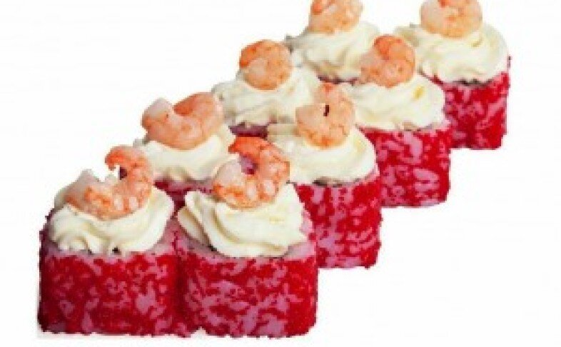 Ролл «Сливочный с креветкой и чили соусом»