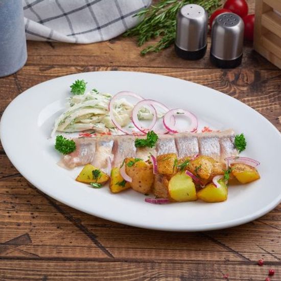 Сельдь с картофелем