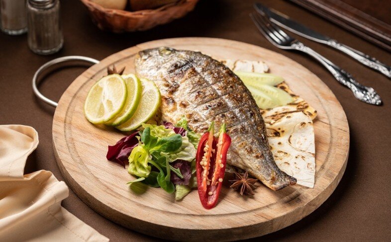 Дорадо на гриле