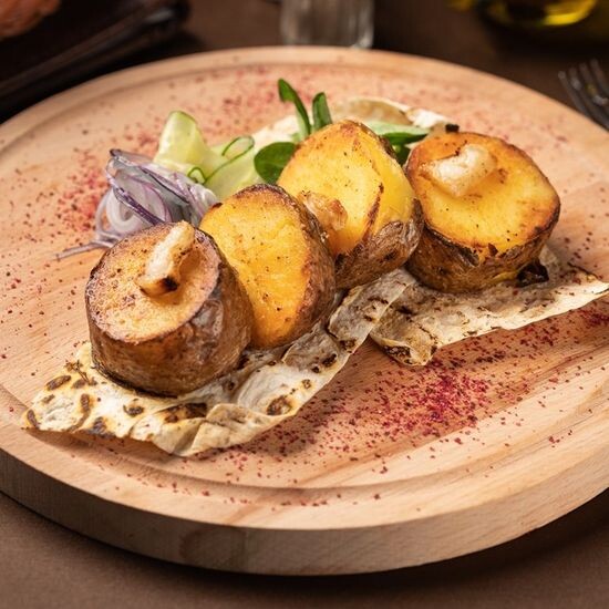 Картофель с курдюком