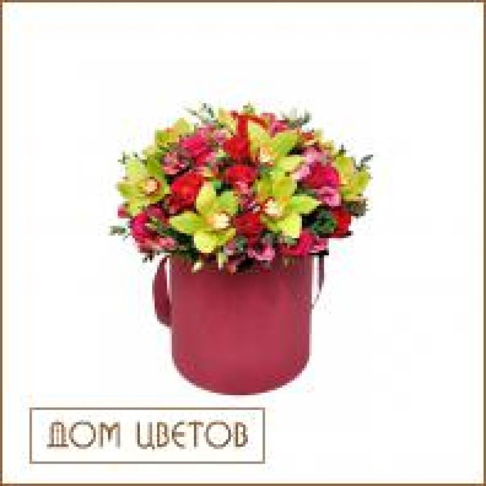 Букет в Шляпной коробке «Шедевр» art 618