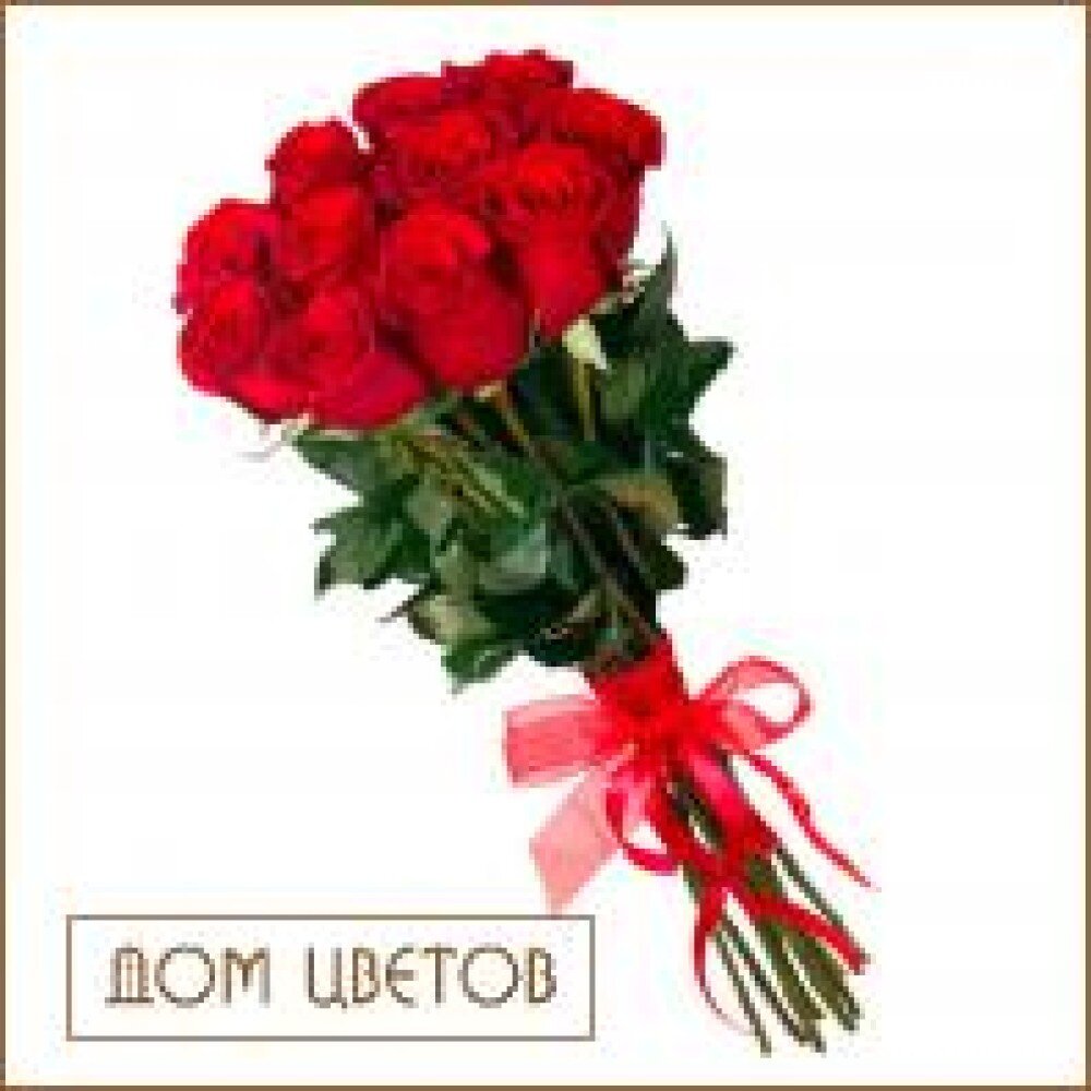 11 красных роз 80см art 560