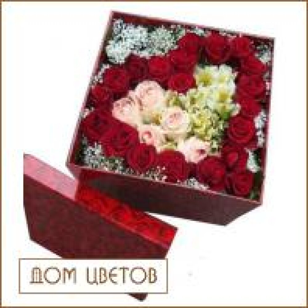 Композиция в коробке «Сердце» art 584