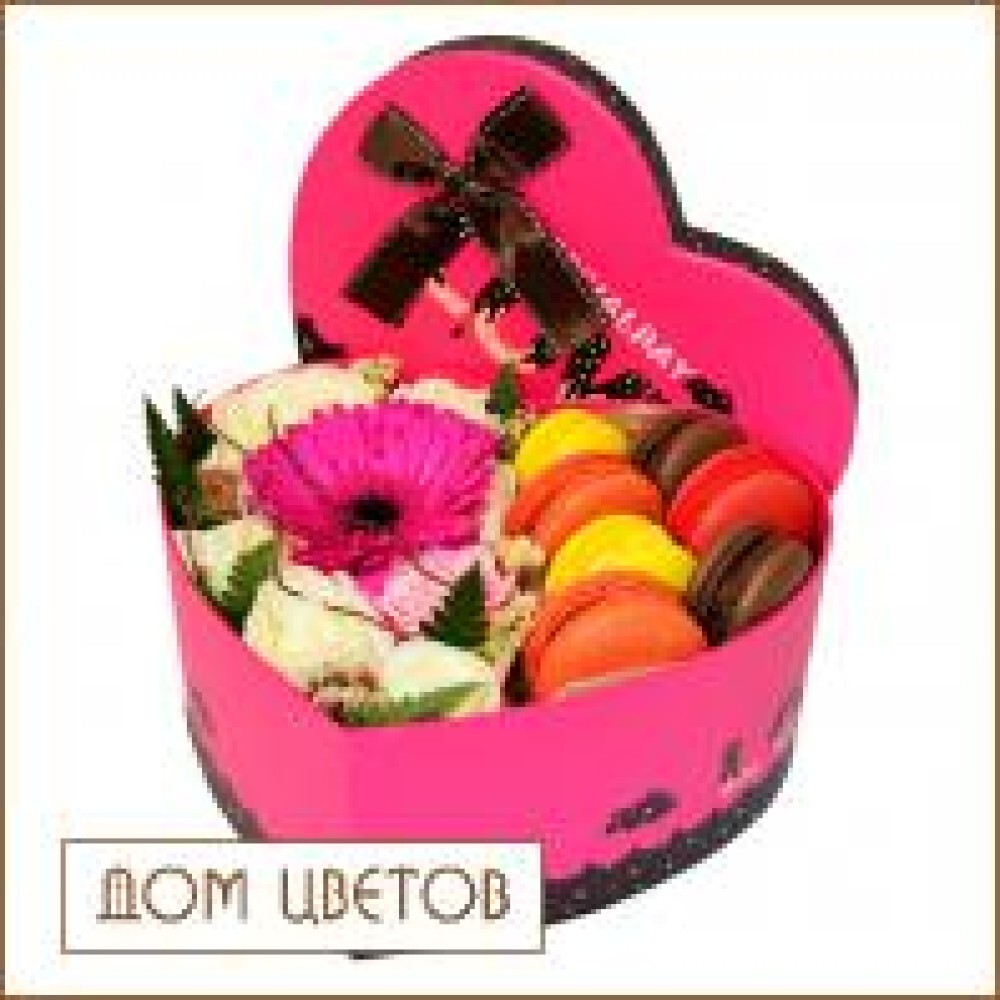 Композиция в коробке «Сладкое Сердце»  art 597