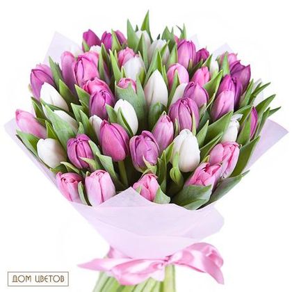 Букет «35 тюльпанов» цвет на выбор, указывайте в комментариях