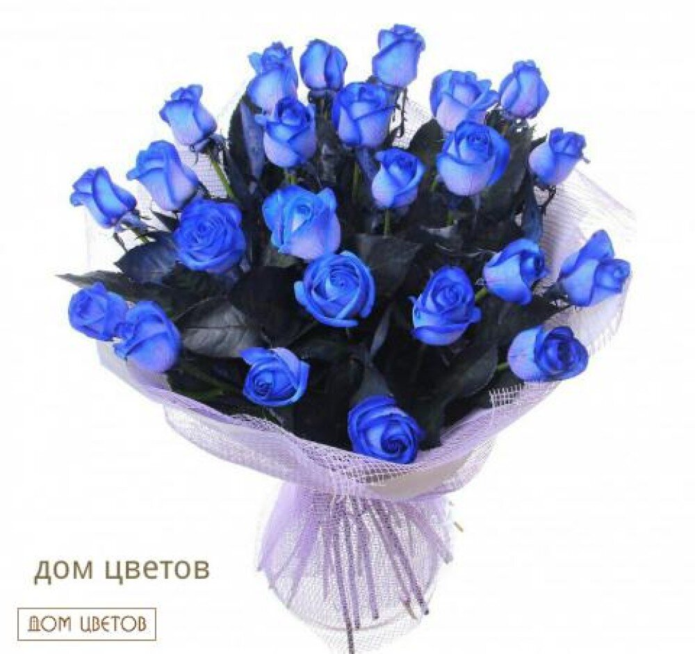 Букет «25 Синих Роз» art 102