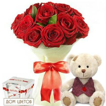 Букет «Любовь» art 389.  Цвет на момент оформление заказа