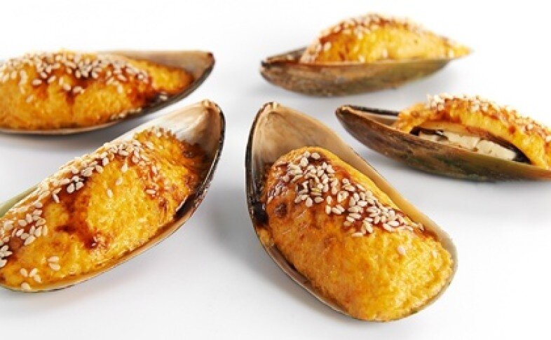 Мидии запечённые